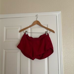 lululemon athletica Deep Red Athletic Shorts